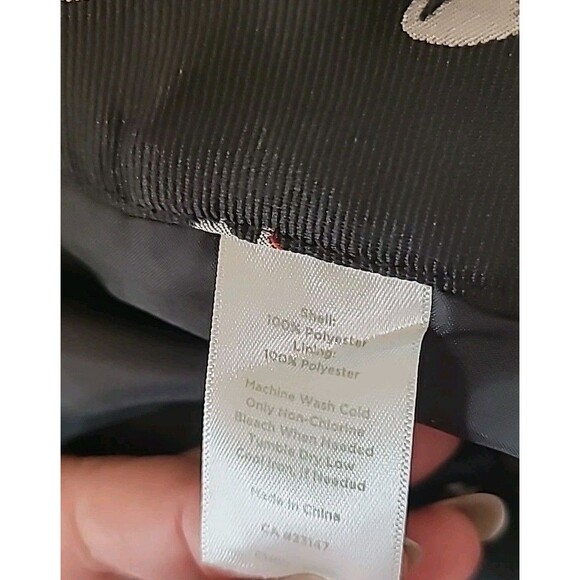 RSVP By Talbots Pants Women 14 Black Allover Swan Print Dress High-Rise Straight - Picture 14 of 15